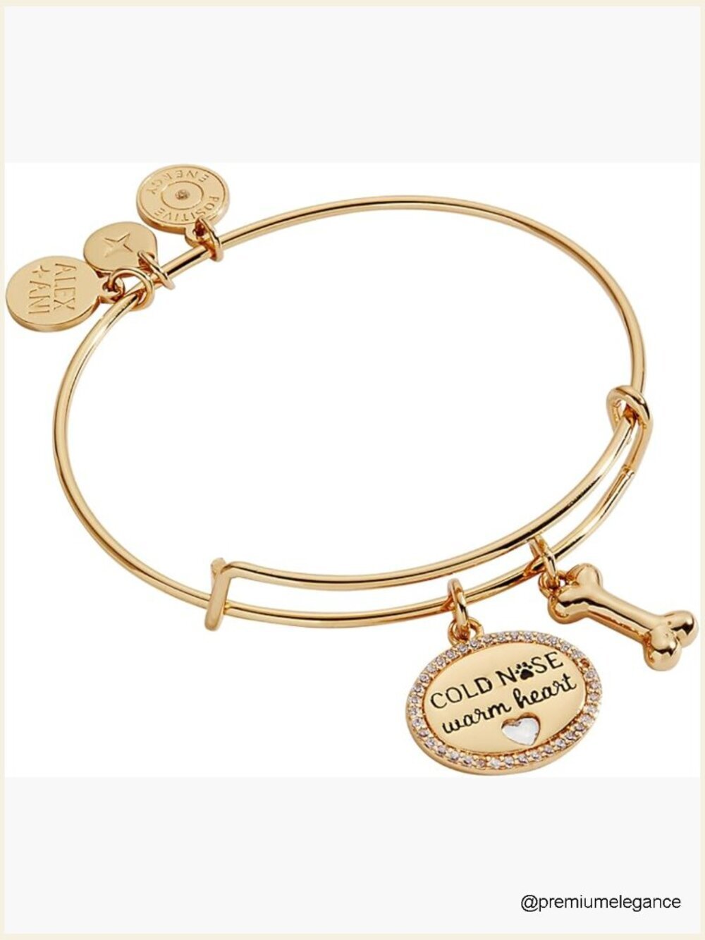 Italian Style Charm Bracelet, Nickel-Free, Gold, 2.3" x 2"